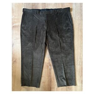 Joseph‎ Feiss Mens Brown Corduroy Dress Pants Flat Front Size 48